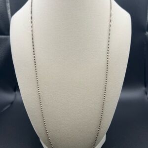 Classic Silver Beaded Necklace